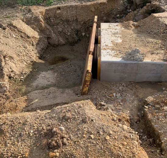 Die Baustelle nach dem Starkregen | Foto: WVER